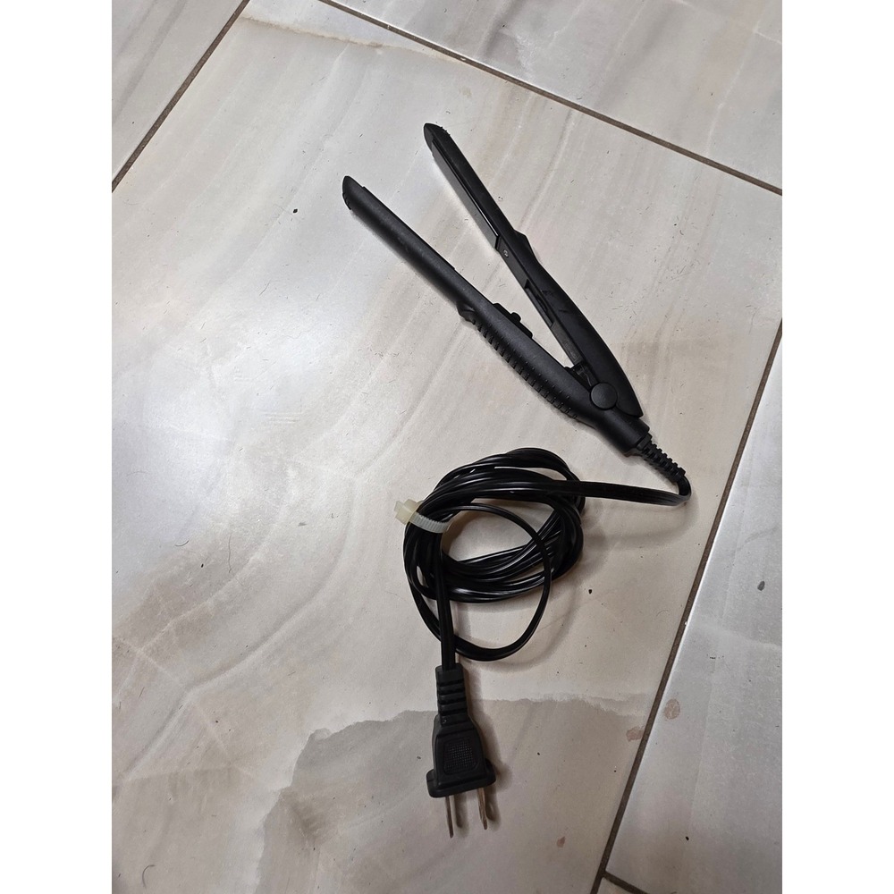 Tyche Black Plus+ Mini Flat Iron Hair Straightener TB050 Black 0.5 In Travel F3 - Picture 10 of 16